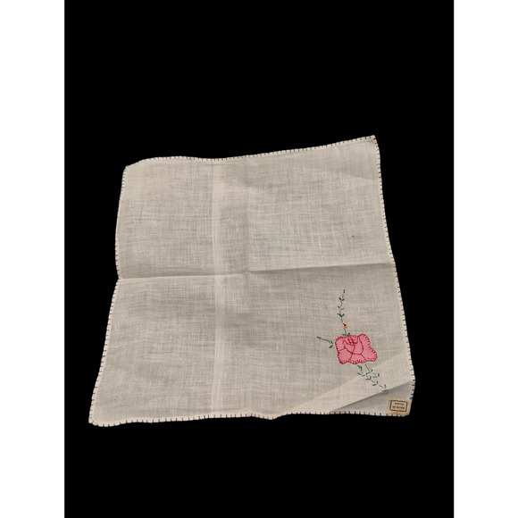 8 Vintage Hand Made Napkins & Matching Tablecloth - Picture 2 of 8